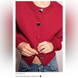 Zara Red Cardigan
